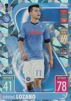 Hirving Lozano SSC Napoli 2021/22 Topps Match Attax ChL Base card Crystal #376c