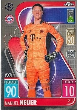 Manuel Neuer Bayern Munchen 2021/22 Topps Match Attax ChL Chrome Preview Cards #CR11