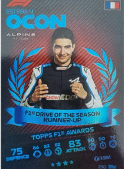 Esteban Ocon Topps F1 Turbo Attax 2021 TOPPS F1 Awards #230