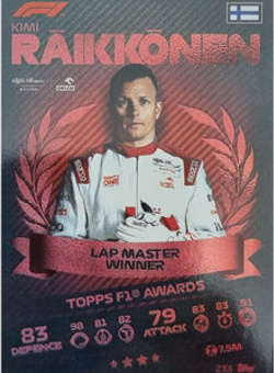 Kimi Raikkonen Topps F1 Turbo Attax 2021 TOPPS F1 Awards #233