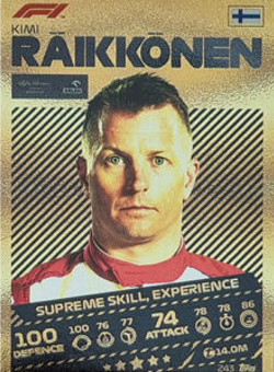 Kimi Raikkonen Topps F1 Turbo Attax 2021 Supreme Skill #243