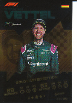 Sebastian Vettel Topps F1 Turbo Attax 2021 Limited Edition #LE4G