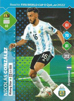Nicolas Gonzalez Argentina Panini Road to World Cup 2022 Rising Star #40