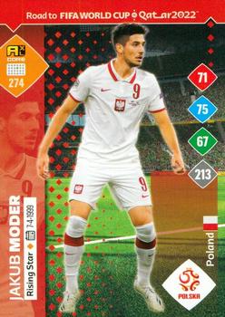 Jakub Moder Poland Panini Road to World Cup 2022 Rising Star #274