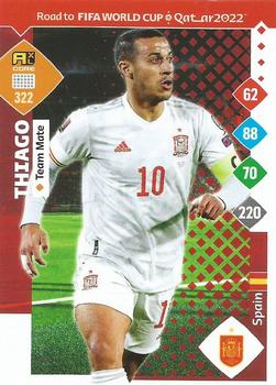 Thiago Alcantara Spain Panini Road to World Cup 2022 #322