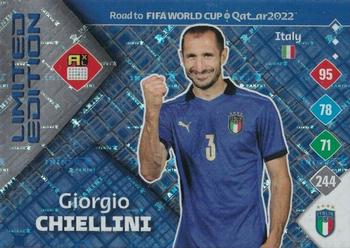 Giorgio Chiellini Italy Panini Road to World Cup 2022 Limited Edition #LE-GC