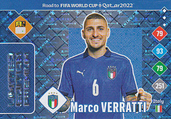 Marco Verratti Italy Panini Road to World Cup 2022 Limited Edition / Premium #LEP-MV