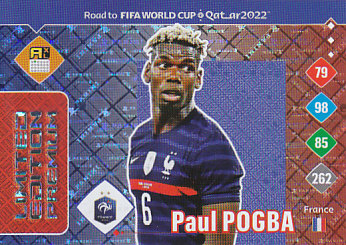 Paul Pogba France Panini Road to World Cup 2022 Limited Edition / Premium #LEP-PP