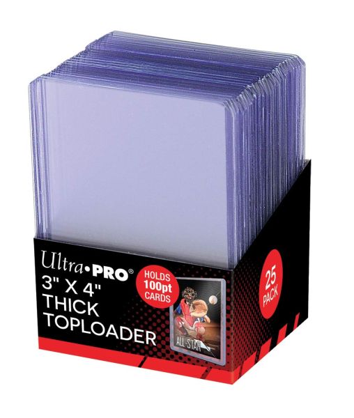 Plastový toploader Ultra Pro 100pt Thicker, balení 25 ks