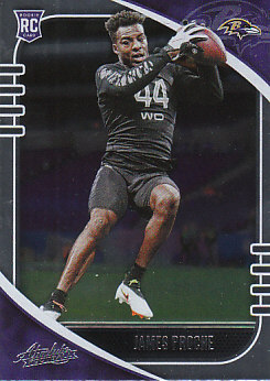 James Proche Baltimore Ravens 2020 Panini Absolute Football Rookie #148