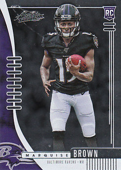 Marquise Brown Baltimore Ravens 2019 Panini Absolute Football Rookie #127