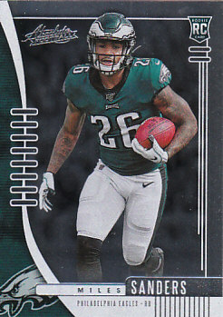 Miles Sanders Philadelphia Eagles 2019 Panini Absolute Football Rookie #130