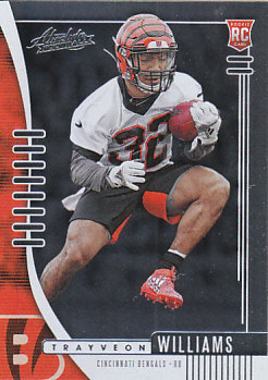 Trayveon Williams Cincinnati Bengals 2019 Panini Absolute Football Rookie #150