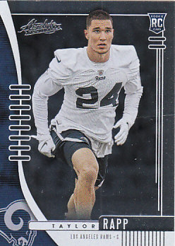 Taylor Rapp Los Angeles Rams 2019 Panini Absolute Football Rookie #167