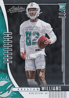 Preston Williams Miami Dolphins 2019 Panini Absolute Football Rookie #170