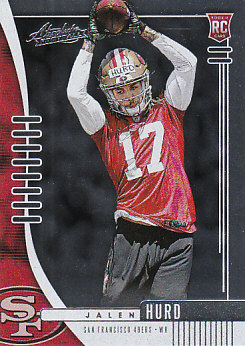 Jalen Hurd San Francisco 49ers 2019 Panini Absolute Football Rookie #185
