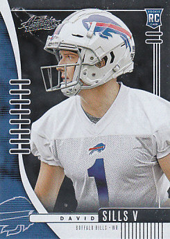 David Sills V Buffalo Bills 2019 Panini Absolute Football Rookie #197
