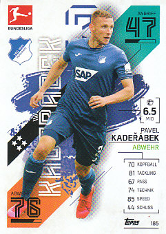 Pavel Kaderabek TSG 1899 Hoffenheim 2021/22 Topps MA Bundesliga #185