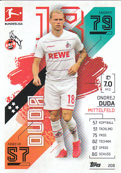 Ondrej Duda 1. FC Koln 2021/22 Topps MA Bundesliga #208