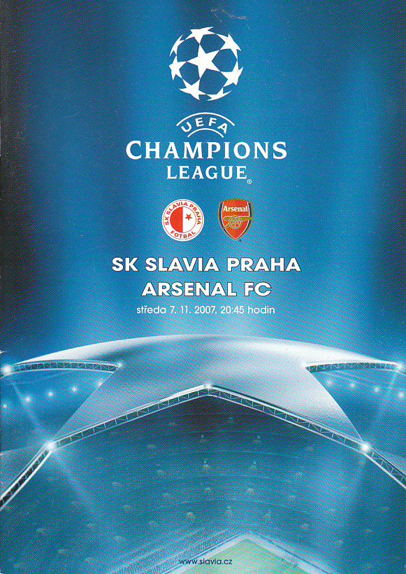 Program SK Slavia Praha - Arsenal FC Liga mistru 2007/08