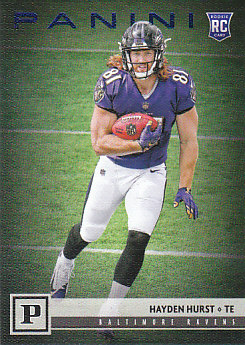 Hayden Hurst Baltimore Ravens 2018 Panini Football Rookie Blue Parallel #400