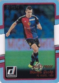 Marek Suchy FC Basel 2016/17 Panini Donruss Press Proof Die-Cut /149 #73