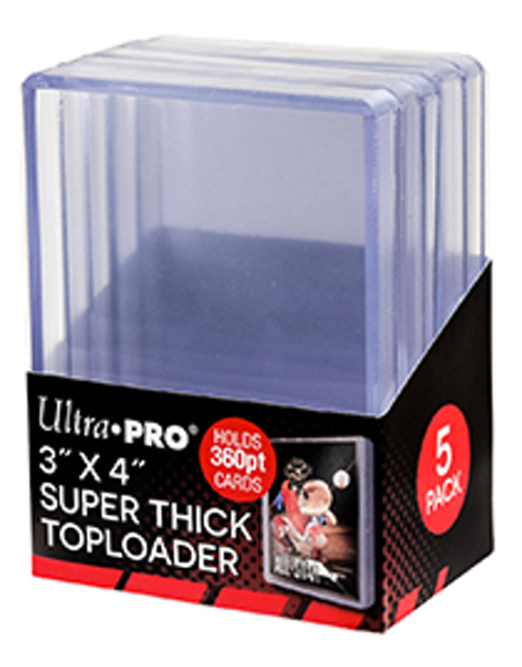 Plastový toploader Ultra Pro 360pt Super Thick, balení 5 ks