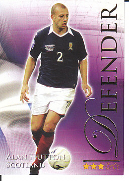 Alan Hutton Scotland Futera World Football 2010/2011 #492