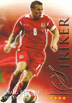 Craig Bellamy Wales Futera World Football 2010/2011 #654