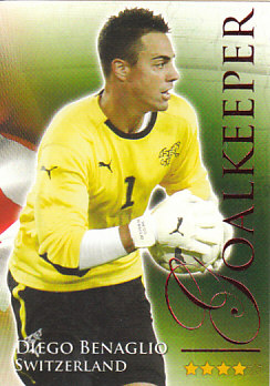 Diego Benaglio Switzerland Futera World Football 2010/2011 Ruby #405