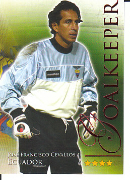 Jose Francisco Cevallos Ecuador Futera World Football 2010/2011 Ruby #411