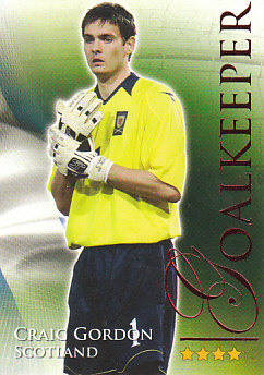 Craig Gordon Scotland Futera World Football 2010/2011 Ruby #422