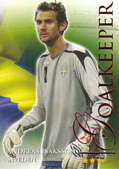 Andreas Isaksson Sweden Futera World Football 2010/2011 Ruby #428