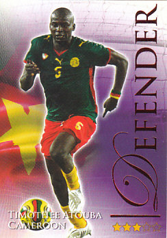 Timothee Atouba Cameroon Futera World Football 2010/2011  Ruby #457