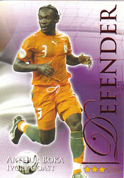 Arthur Boka Cote D'Ivoire Futera World Football 2010/2011 Ruby #464