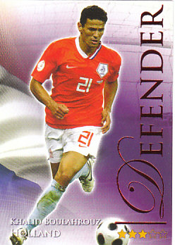 Khalid Boulahrouz Netherlands Futera World Football 2010/2011 Ruby #467