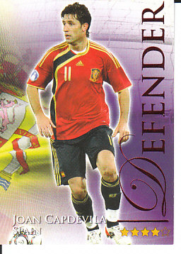 Joan Capdevila Spain Futera World Football Ruby 2010/2011 #470