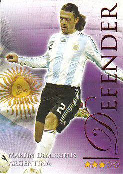 Martin Demichelis Argentina Futera World Football 2010/2011 Ruby #476