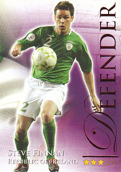Steve Finnan Ireland Futera World Football 2010/2011 Ruby #485