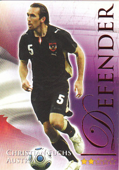 Christian Fuchs Austria Futera World Football 2010/2011 Ruby #487