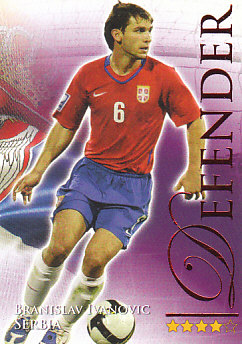 Branislav Ivanovic Serbia Futera World Football 2010/2011 Ruby #496