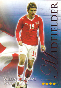 Valon Behrami Switzerland Futera World Football 2010/2011 Ruby #558