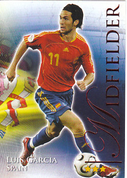 Luis Garcia Spain Futera World Football 2010/2011 Ruby #584