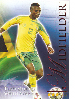 Teko Modise South Africa Futera World Football 2010/2011 Ruby #609