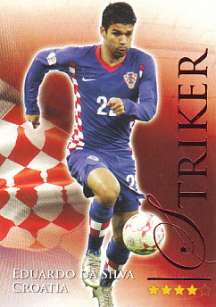 Eduardo Da Silva Croatia Futera World Football 2010/2011 Ruby #664