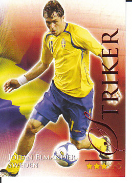 Johan Elmander Sweden Futera World Football 2010/2011 Ruby #668