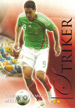 Guillermo Franco Mexico Futera World Football 2010/2011 Ruby #669
