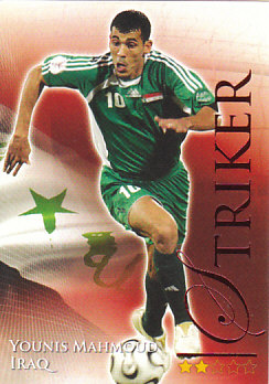 Younis Mahmoud Iraq Futera World Football 2010/2011 Ruby #680