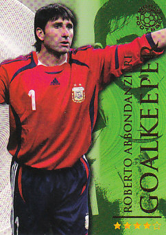 Roberto Abbondanzieri Argentina Futera World Football 2009/10 #3
