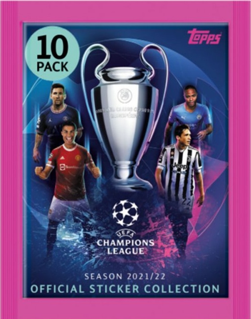Topps Champions League 2021/22 Balíček Fotbalové samolepky